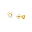 EARRINGS  GOLD 585 & C.Z. - 103069 - Availability: Immediately