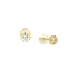 EARRINGS  GOLD 585 & C.Z. - 103073 - Availability: Immediately