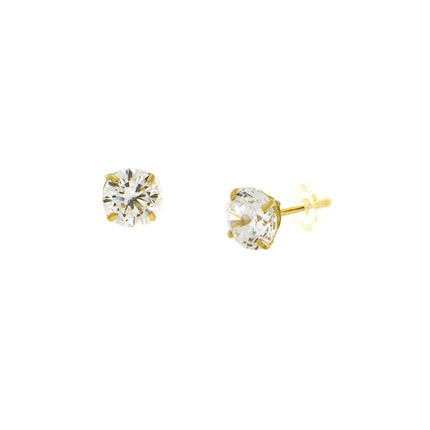 EARRINGS  GOLD 585 & C.Z. - 103077 - Availability: Immediately