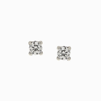 EARRINGS WHITE GOLD 585 & C.Z. - 103078 - Availability: Immediately