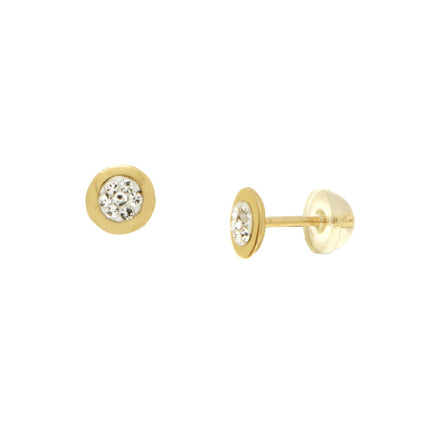 EARRINGS  GOLD 585 & C.Z. - 103082 - Availability: Immediately