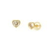 EARRINGS WHITE GOLD 585 & C.Z. - 103084 - Availability: Immediately