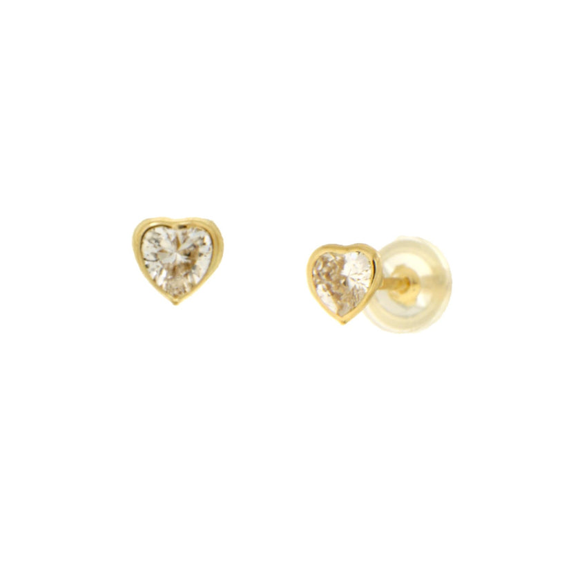 EARRINGS WHITE GOLD 585 & C.Z. - 103084 - Availability: Immediately