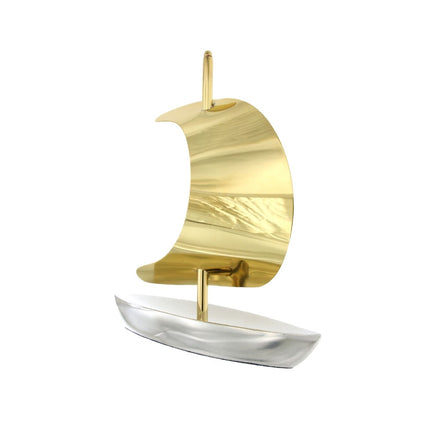 SHIP SILVER PLATED WITH GOLD PLATED SAILS - 103104 - Availability: Up to 1 month