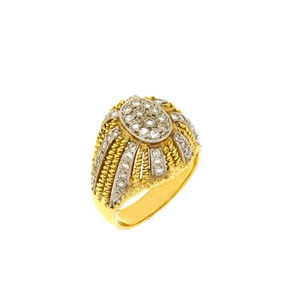RING  GOLD 750 & PRECIOUS STONES - 10524