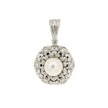 PENDANT WHITE GOLD 750 & PEARLS  - 10992