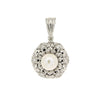 PENDANT WHITE GOLD 750 & PEARLS  - 10992