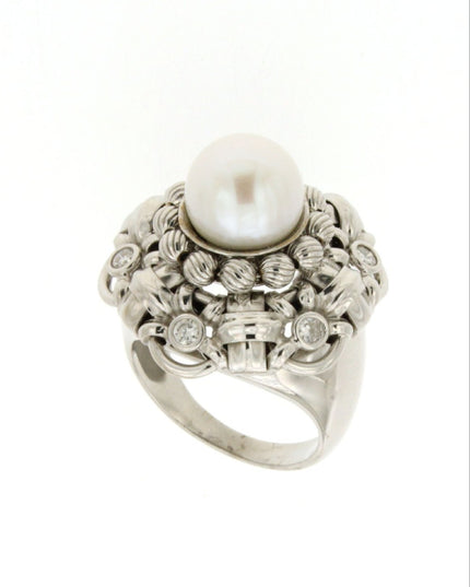 RING WHITE GOLD 750 & PEARLS