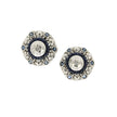 EARRINGS WHITE GOLD 750 & PRECIOUS STONES  - 11046