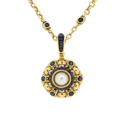 NECKLACE  GOLD 750 & PRECIOUS STONES - 11090