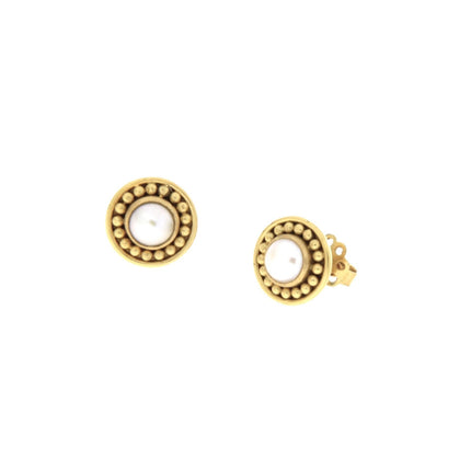 EARRINGS  GOLD 750 & PEARLS - 11452 - Availability: Immediately