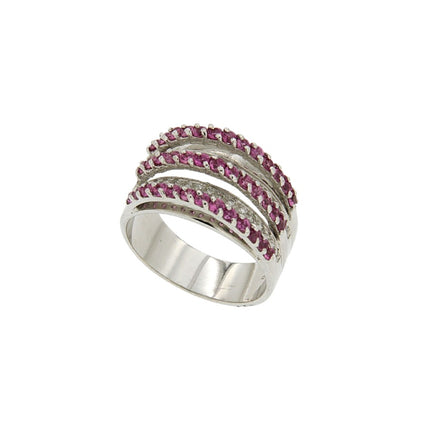 RING WHITE GOLD 750 & PRECIOUS STONES - 11776