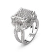 RING WHITE GOLD 750 & PRECIOUS STONES