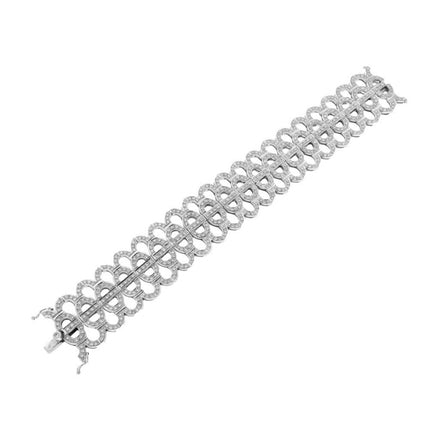 BRACELET WHITE GOLD Κ18 ΜΕ