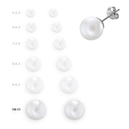 EARRINGS WHITE GOLD 750 & PEARLS - 16187