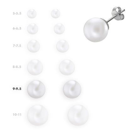 EARRINGS WHITE GOLD 750 & PEARLS - 16189
