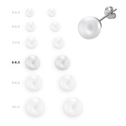 EARRINGS WHITE GOLD 750 & PEARLS - 16191