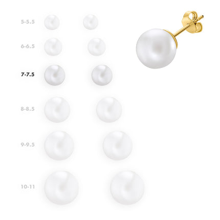 EARRINGS  GOLD 750 & PEARLS - 16204