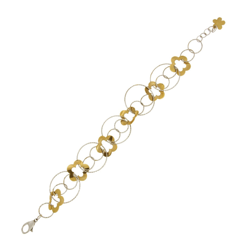 BRACELET YELLOW & WHITE GOLD 750 - 1620 - Availability: Immediately