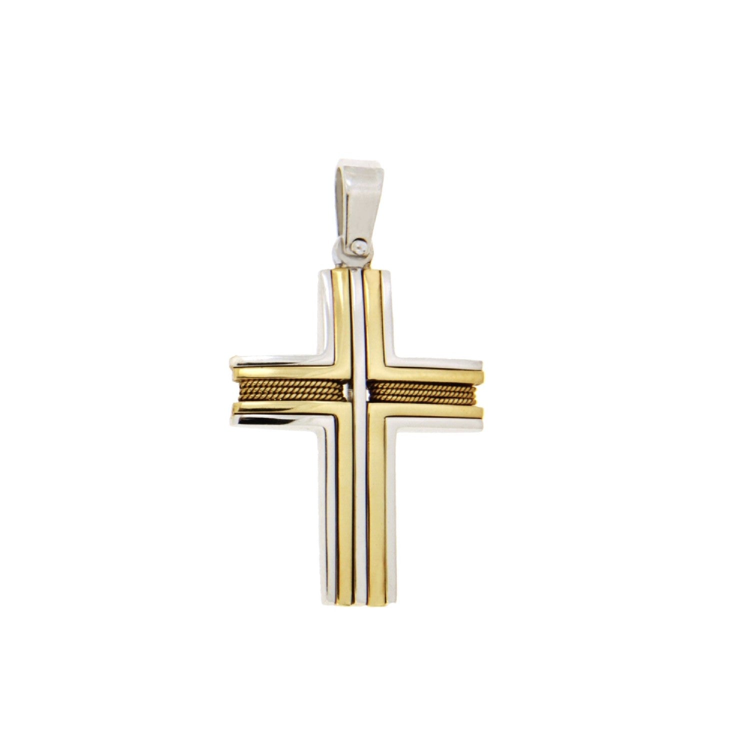 CROSS YELLOW & WHITE GOLD 750 - 168 - Availability: Immediately