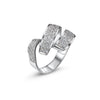 RING WHITE GOLD 750 & PRECIOUS STONES - 18734