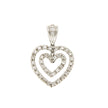 PENDANT WHITE GOLD 750 & PRECIOUS STONES - 21919