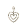PENDANT WHITE GOLD 750 & PRECIOUS STONES - 21919