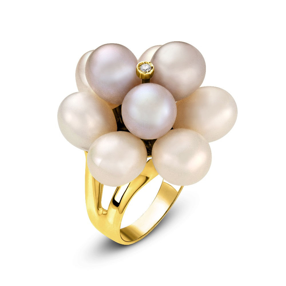 RING  GOLD 750 & PEARLS