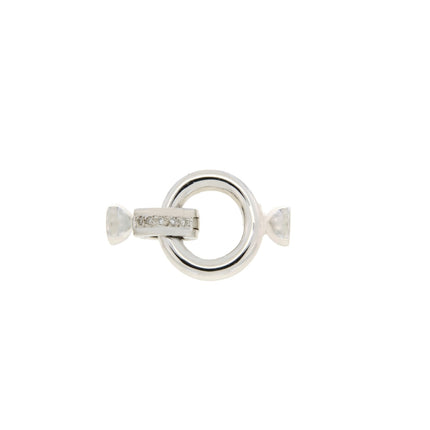 CLASP WHITE GOLD 750 & PRECIOUS STONES - 22914
