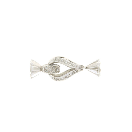 CLASP WHITE GOLD 750 & PRECIOUS STONES - 22930