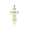 PENDANT WHITE GOLD 750 & PRECIOUS STONES  - 23422