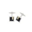 CUFFLINKS WHITE & YELLOW GOLD 750 WITH PRECIOUS & SEMIPRECIOUS STONES - 23485