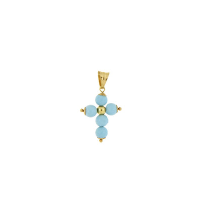 CROSS  GOLD 750 & SEMIPRECIOUS STONES - 23751 - Availability: Immediately