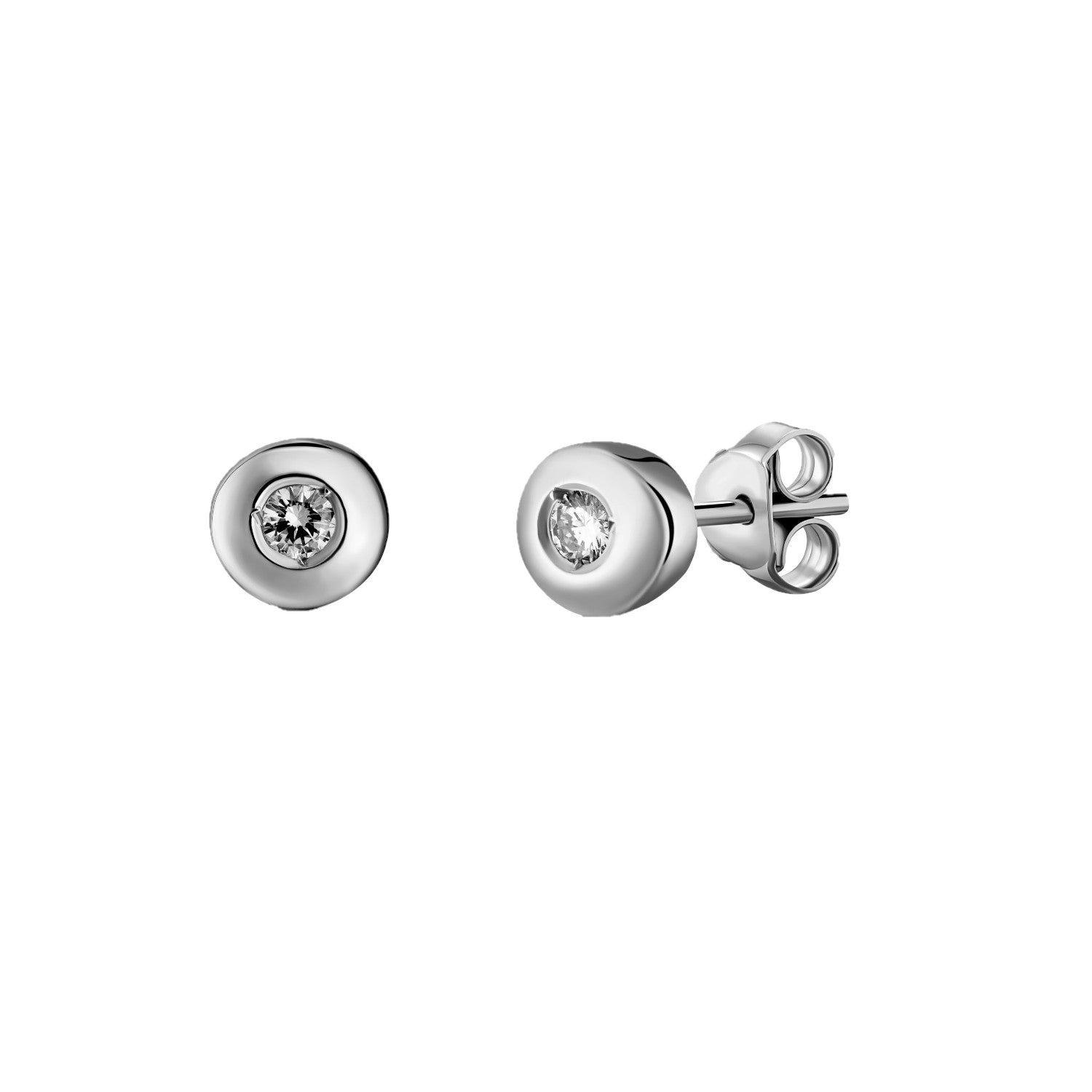 EARRINGS  GOLD 750 & PRECIOUS STONES - 23823 - Availability: Immediately