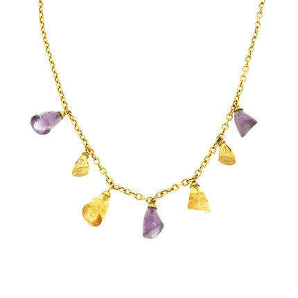 NECKLACE  GOLD 750 & SEMIPRECIOUS STONES - 25032