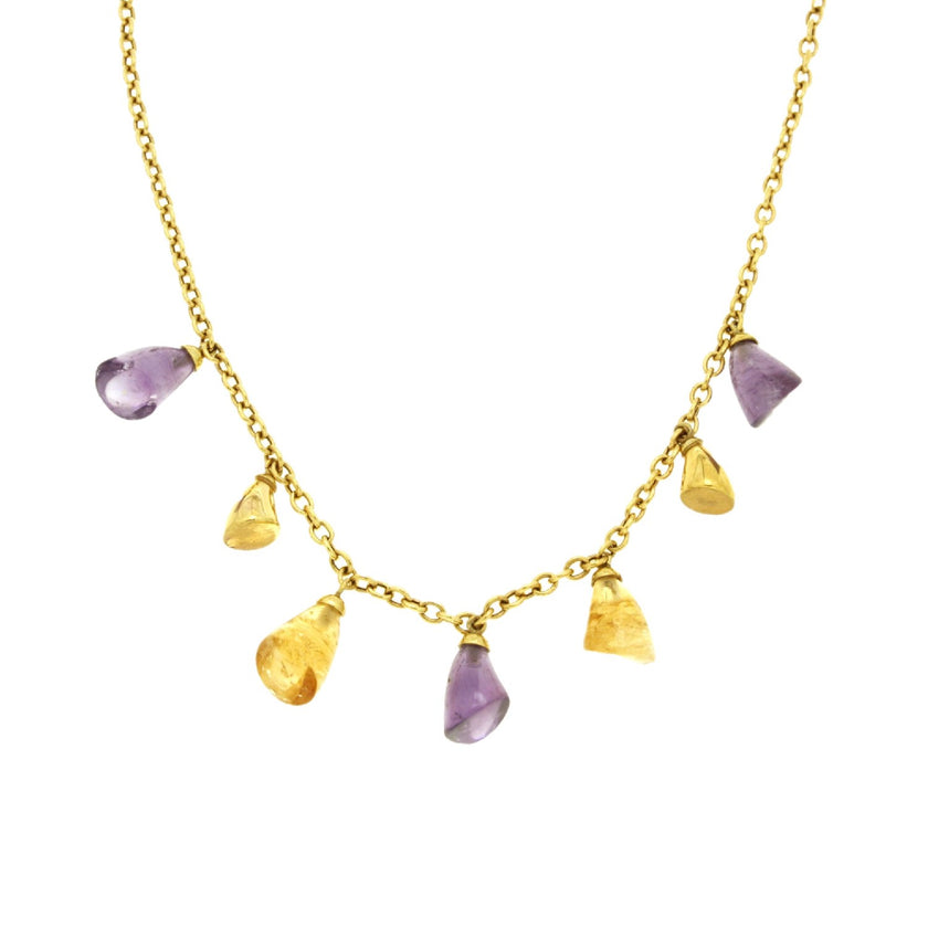 NECKLACE  GOLD 750 & SEMIPRECIOUS STONES - 25032