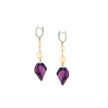 EARRINGS WHITE GOLD 750 & SEMIPRECIOUS STONES - 25285