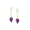 EARRINGS WHITE GOLD 750 & SEMIPRECIOUS STONES - 25285