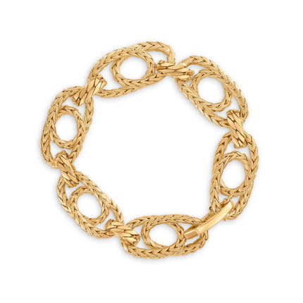 BRACELET YELLOW GOLD Κ18 NO STONES