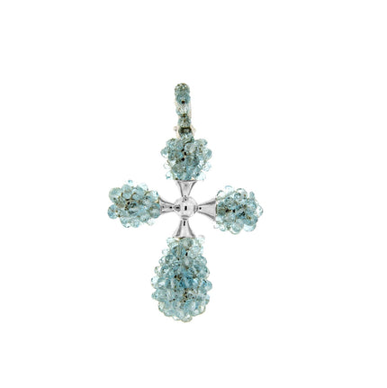 CROSS  GOLD 750 & SEMIPRECIOUS STONES - 26068