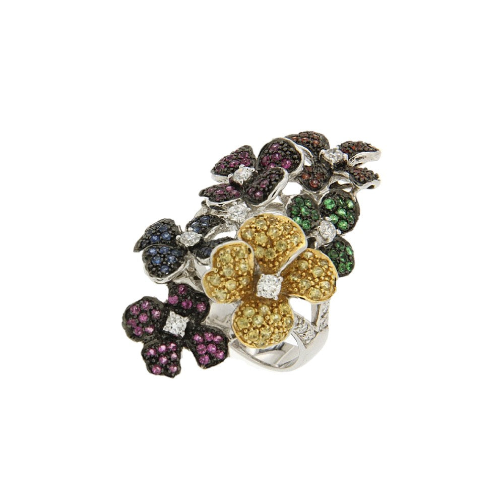 RING  GOLD 750 & PRECIOUS STONES