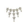 BROOCH WHITE GOLD 750 & PRECIOUS STONES