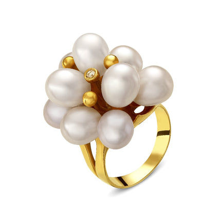 RING  GOLD 750 & PEARLS - 27422