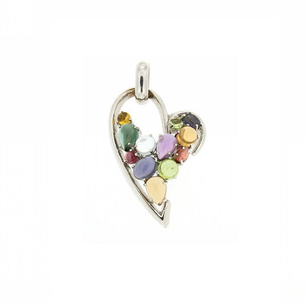 PENDANT WHITE GOLD 750 & SEMIPRECIOUS STONES - 28623