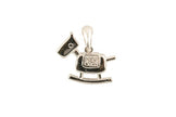 PENDANT WHITE GOLD 750 & PRECIOUS STONES - 28800 - Availability: Immediately