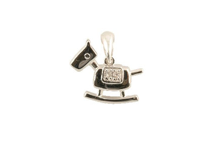 PENDANT WHITE GOLD 750 & PRECIOUS STONES - 28800 - Availability: Immediately