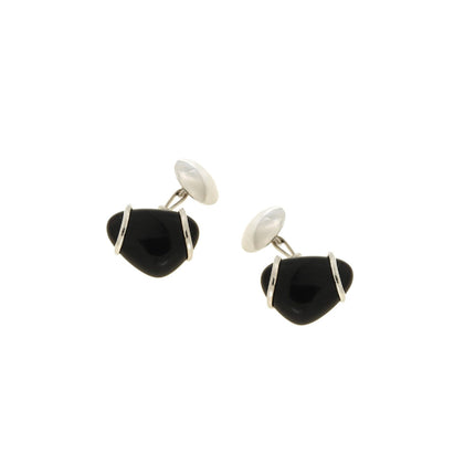 CUFFLINKS GOLD 18K SEMIPRECIOUS STONES - 29055