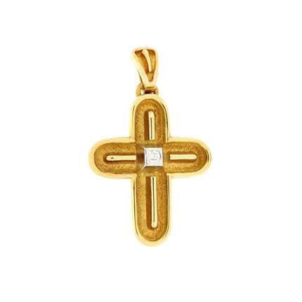 CROSS  GOLD 750 & PRECIOUS STONES - 31926