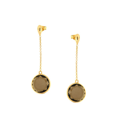 EARRINGS  GOLD 750 & SEMIPRECIOUS STONES - 3356