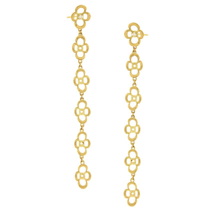 EARRINGS YELLOW GOLD Κ18 ΜΕ - 34041